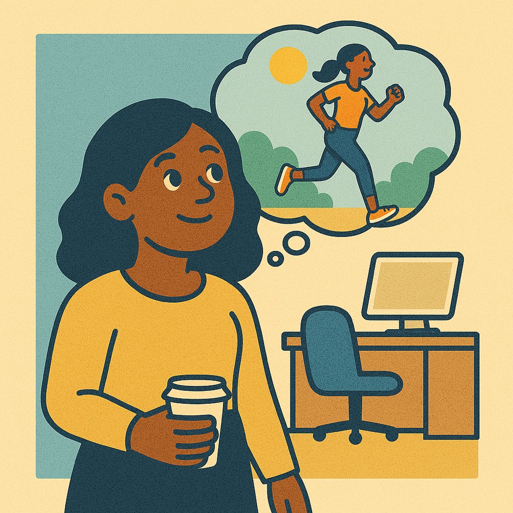 Person running outdoors