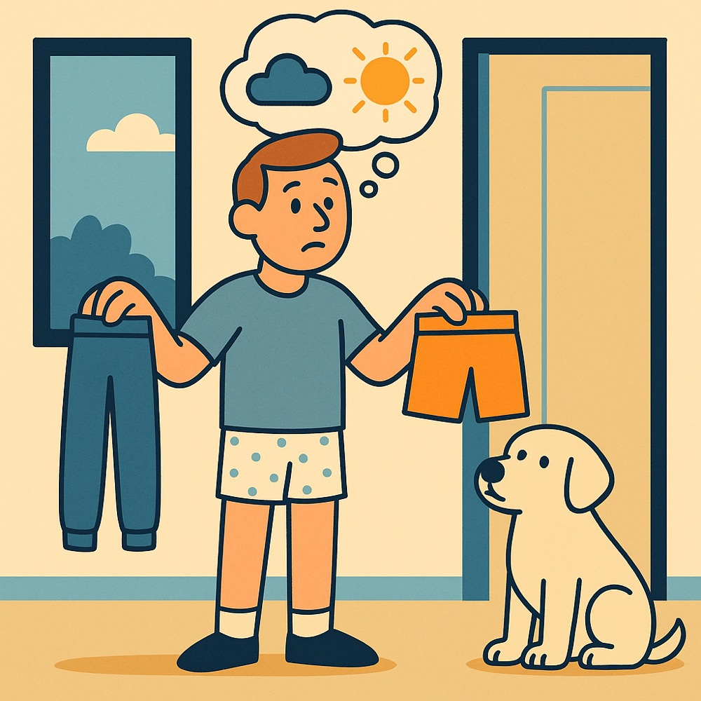 Person wearing shorts